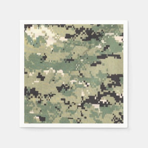 Cocktail Paper Napkin Navy Type III Three Digital