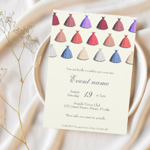 Cocktail party dress annual event Invitation