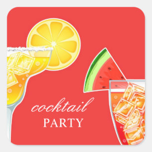 Cocktail Party Drinking Sticker