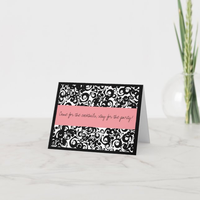 Cocktail Party editable invitations (Front)