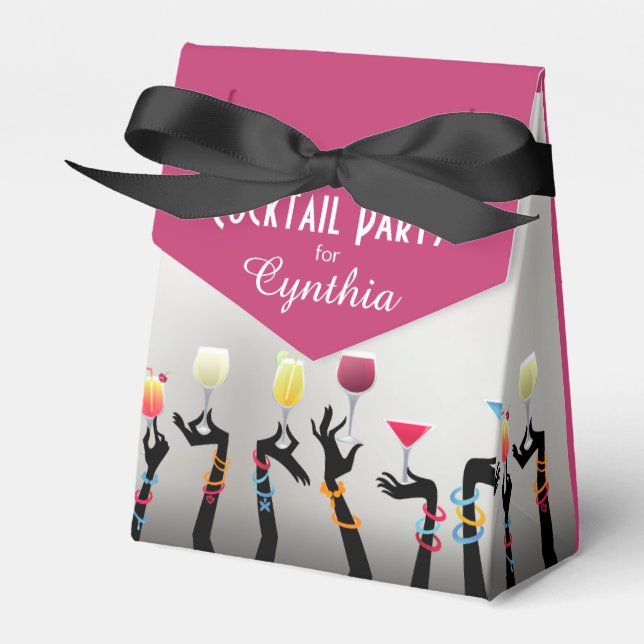 Cocktail Party Favour Box (Front Side)