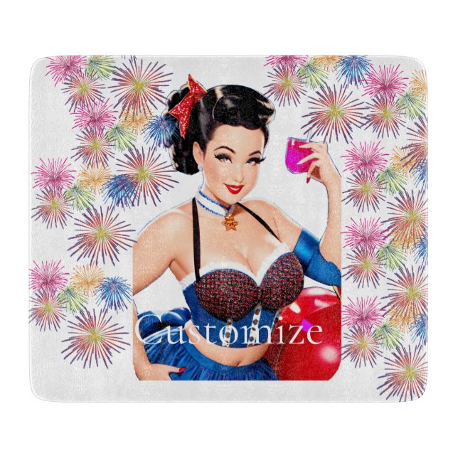 Cocktail Party Girl Thunder_Cove Cutting Board (Front)