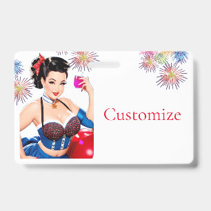 Cocktail Party Girl Thunder_Cove ID Badge