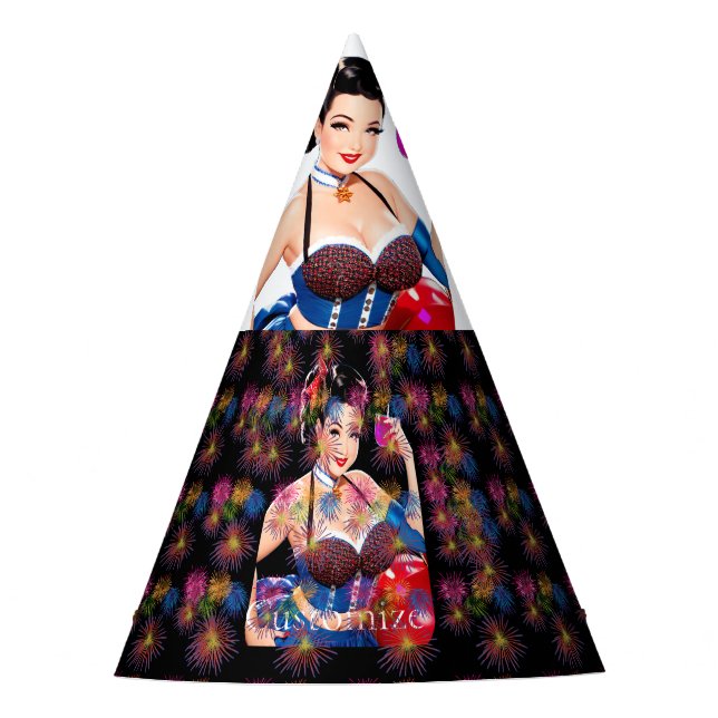 Cocktail Party Girl Thunder_Cove Party Hat (Front)