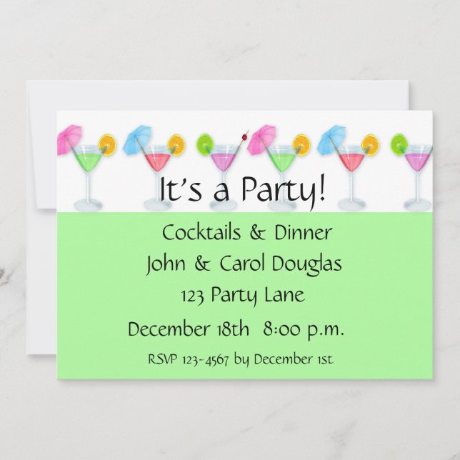 Cocktail Party Invitation (Front)