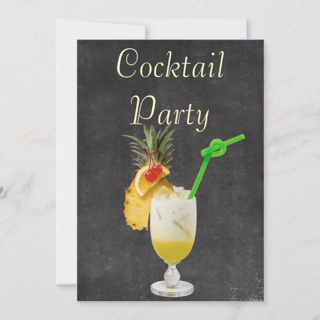 Cocktail Party Invitation (Front)