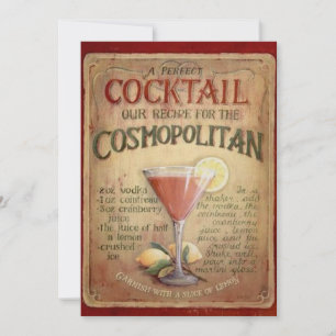 Cocktail Party  Invitation cosmopolitan
