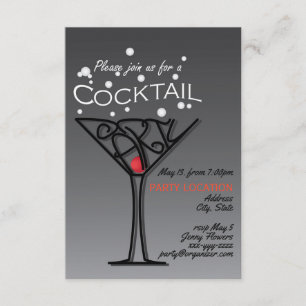 Cocktail party invitation design