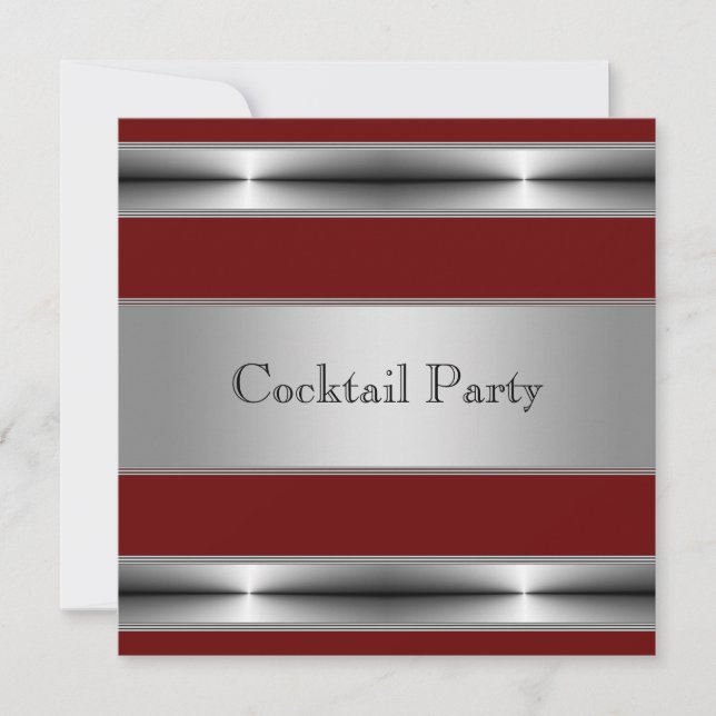 Cocktail Party Mans 30th Birthday Party Invitation (Front)