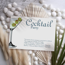 Cocktail Party Martini Invitation