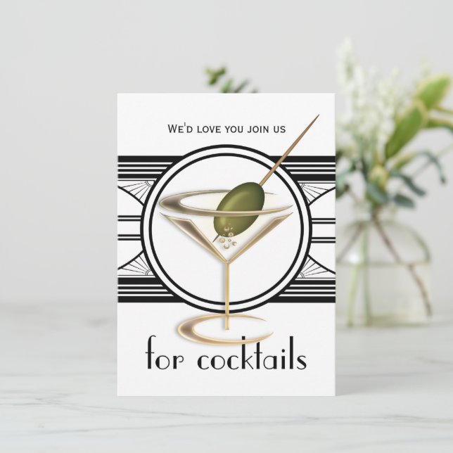 Cocktail Party Medium Invitations (Standing Front)