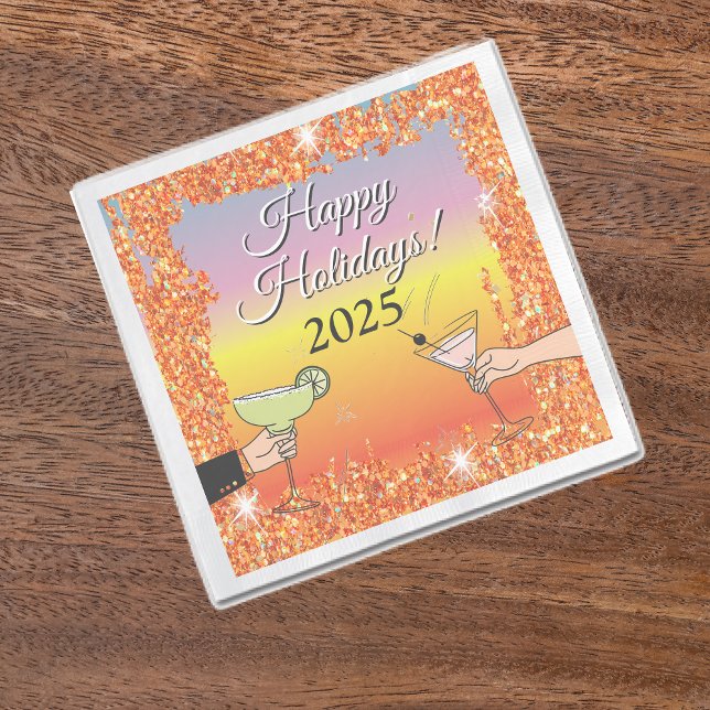 Cocktail party, sophisticated conversations, drink napkin (Creator Uploaded)