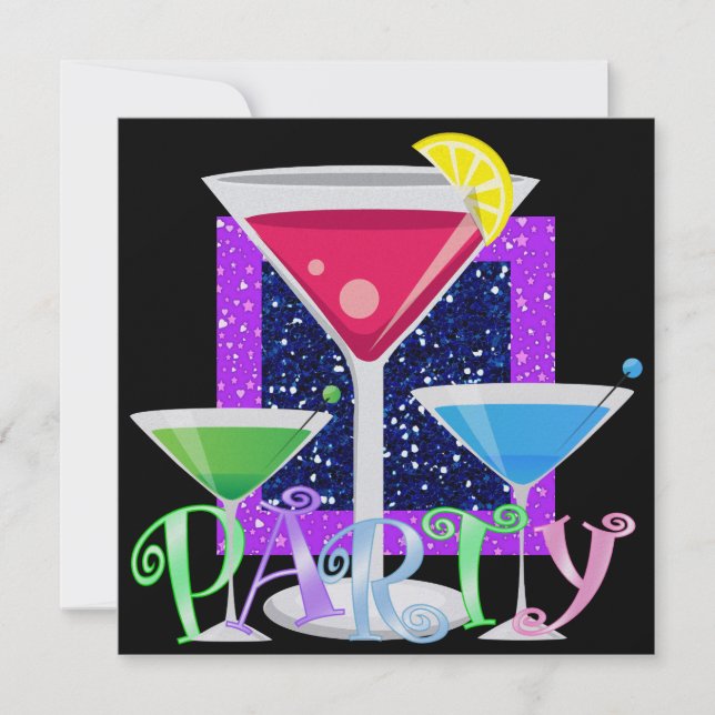 Cocktail PARTY - SRF Invitation (Front)