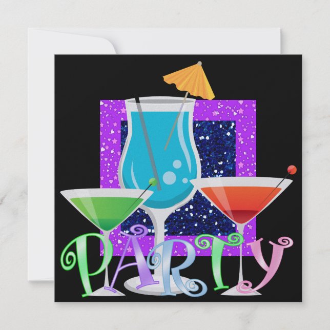 Cocktail PARTY - SRF Invitation (Front)