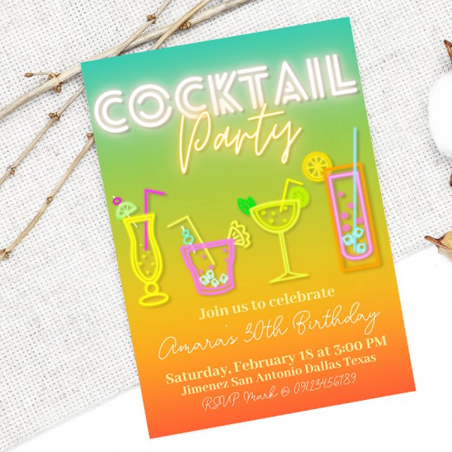 Cocktail Party - Tropical Invitation (Creator Uploaded)