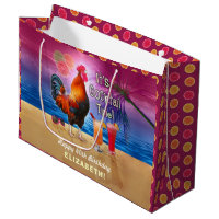 Cocktail Party Tropical Rooster Funny Birthday