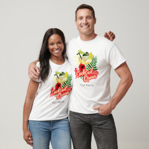 Cocktail Queen Vintage Hen Bachelorette Party T-Shirt