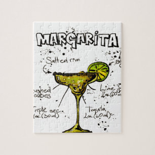 Cocktail Recipe Margarita Jigsaw Puzzle