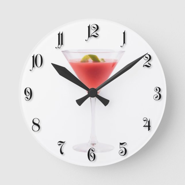 Cocktail Round Clock (Front)