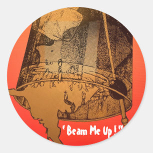 Cocktail Stickers " Beam me Up"