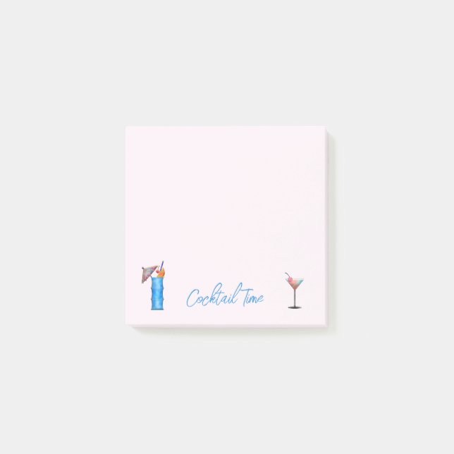 Cocktail Time Martini Tropical Punch Post-It Note (Front)