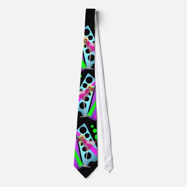 Cocktail Time retro 50's Tie (Front)