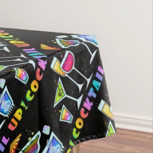 COCKTAIL UP - COCKTAIL GLASSES TABLECLOTH