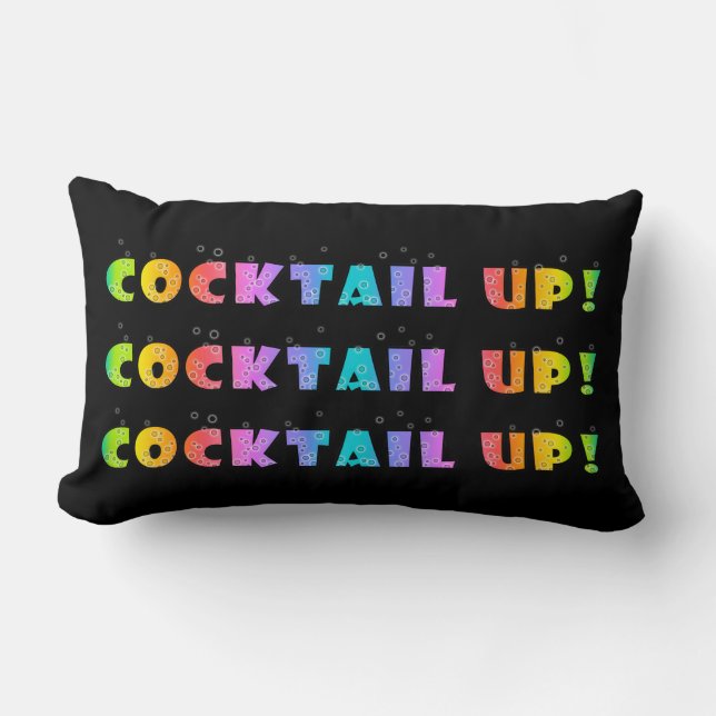 COCKTAIL UP! LUMBAR PILLOW (Front)