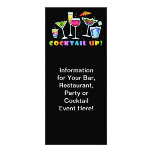 COCKTAIL UP PROMOTIONAL EVENT RACK CARD