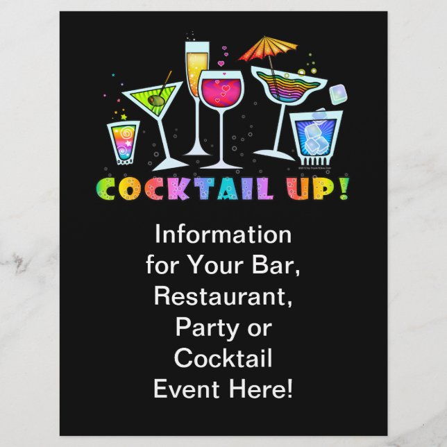 COCKTAIL UP! PROMOTIONAL FLYERS (Front)