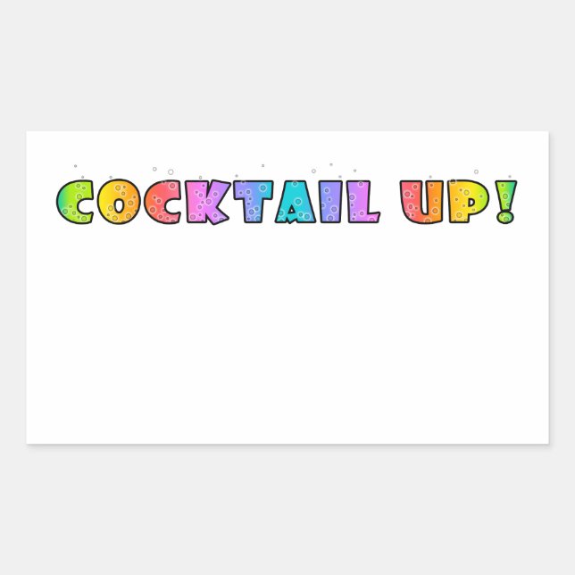 COCKTAIL UP! STICKER (Front)