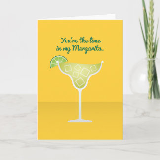 Cocktail Valentine: The lime in my Margarita Holiday Card