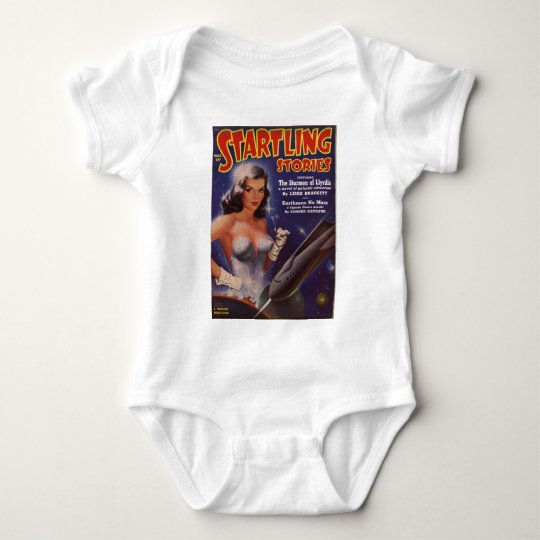 Cocktail Waitress in Space Baby Bodysuit