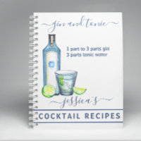 Cocktail Watercolor Recipe Mixed Drinks Gin