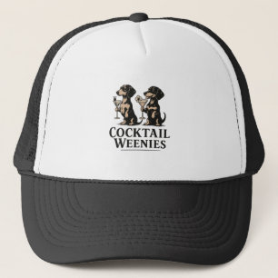 Cocktail Weenies Funny Dachshund Wiener Dog Trucker Hat
