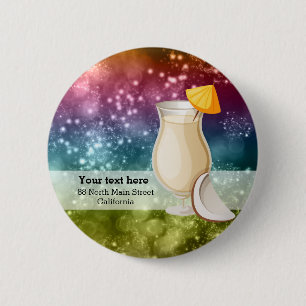 Cocktails 6 Cm Round Badge