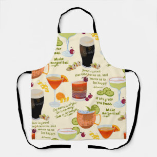 Cocktails and conversation apron