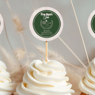 Cocktails And Country Clubs Bachelorette Classic Round Sticker