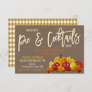 Cocktails and Pie Party Invite