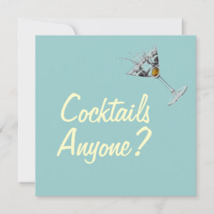 Cocktails Anyone Mod Custom Invitations