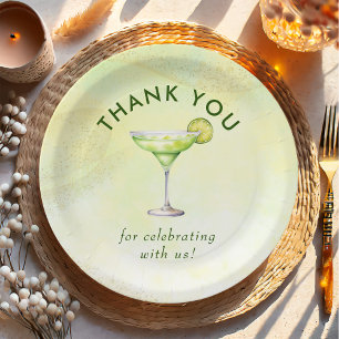 Cocktails Brunch & Bubbly Bridal Shower  Paper Plate