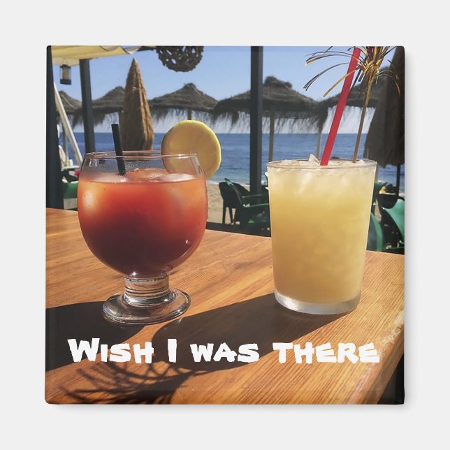 Cocktails by the Sea Magnet (Front)