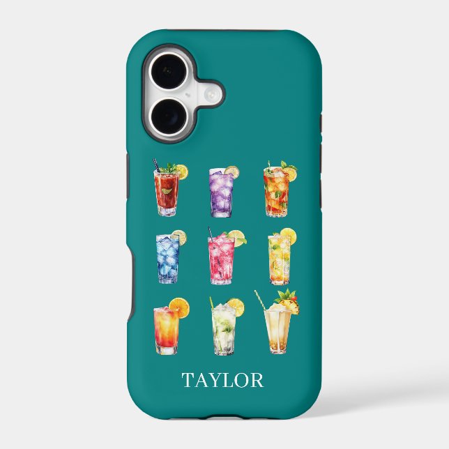 Cocktails Cocktails Cocktails Monogrammed (Back)