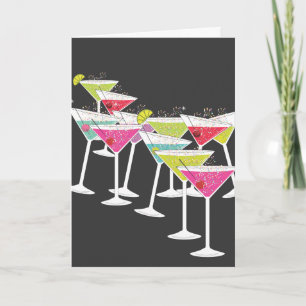 Cocktails for a Big Birthday Funny Greeting Card