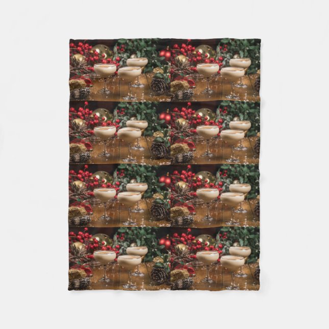 *COCKTAILS GALORE*  CHRISTMAS BLANKET (Front)