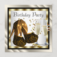 Cocktails Heel Shoes Womans Elegant Birthday Party