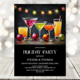 Cocktails Holiday Party Invitation