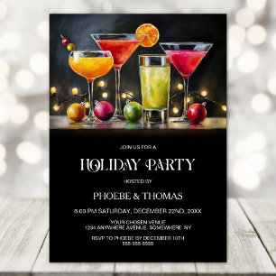 Cocktails Holiday Party Invitation