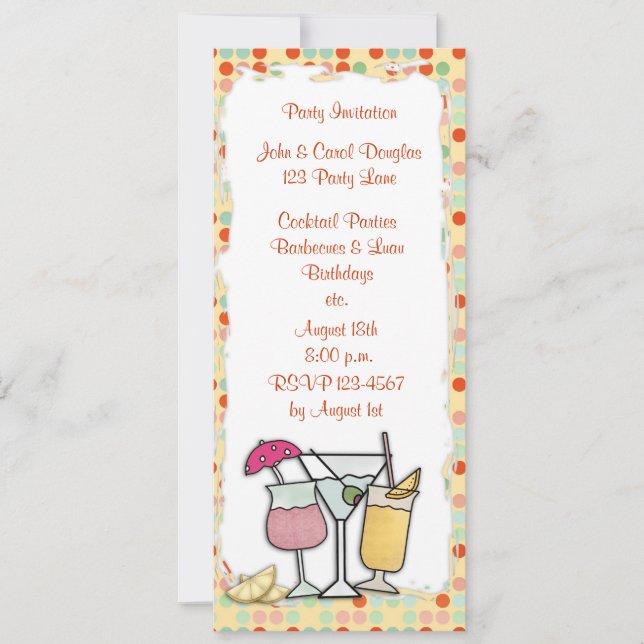 Cocktails Invitation (Front)