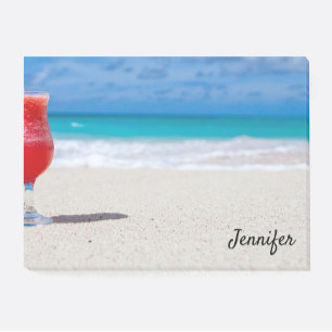 Cocktails On The Beach DIY Name Home office Post-it Notes